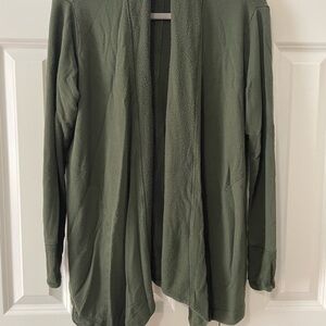 Athleta Forest Green Knit Cardigan